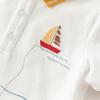 DAVE & BELLA Boys' Summer Cooling Short Sleeve & Five-Point Shorts Set