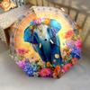 1 PC Automatic Folding Umbrella - Elephant Pattern, Portable & Foldable Design with 8 Ribs, Christmas Birthday Gifts