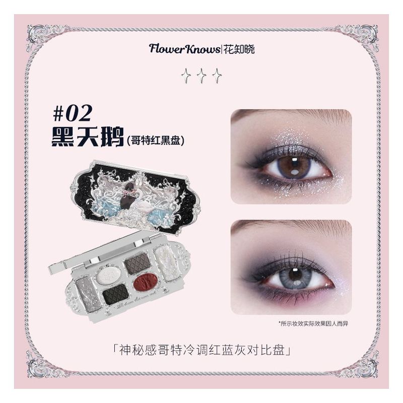 Flower Knows - 6-Farben Lidschattenpalette - #02 Black Swan