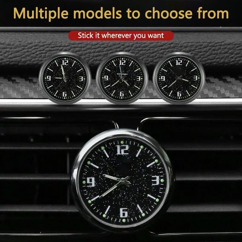 Per Mercedes Benz 1 pz Console Centrale Auto Climatizzatore Orologio Quarzo Luminoso Per Mercedes Benz Classe A C E S G GLC CLE