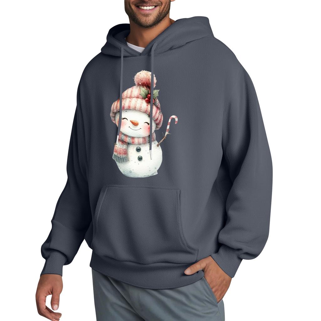 Men's Hooded Sweatshirt, Contrasting Color Sweatshirt, Sports   Casual Jacket