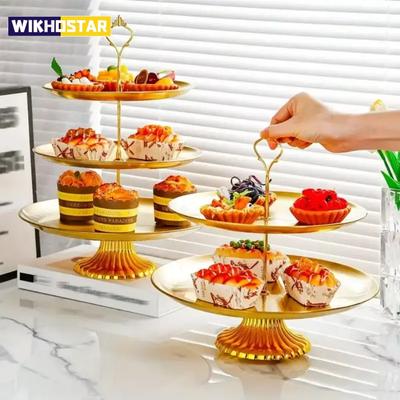 Stojaki na ciasto, stojak na babeczki, wieża na babeczki ze stali nierdzewnej, talerz na owoce, taca na ciasto, uchwyt na przekąski, dekoracja na imprezę