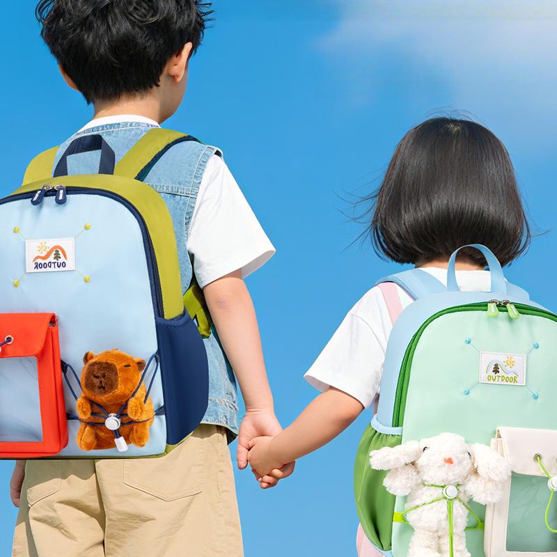 Sesame Baby New Kindergarten Cartoon Backpack for Boys and Girls, Lightweight Cute Mini Toddler Bag