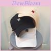 Baseballkappe mit Buchstabenstickerei und breitem Schirm für Sonnenschutz und lässigen Stil