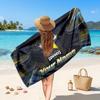 North Queensland Cowboys Customized Name Text Beach Towel, Soft Absorbent Towel Beach Pool Travel Personal Gift