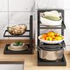 Heavy Duty Pan Rack Under Cabinet Under Sink Storage Light Brightness