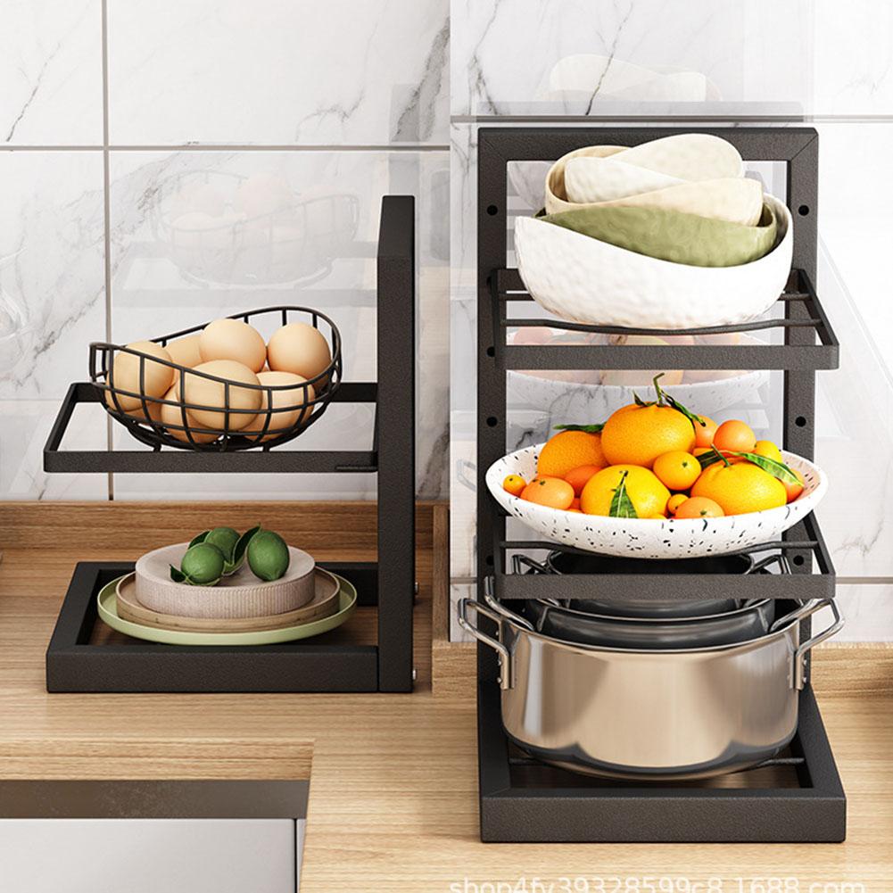 Heavy Duty Pan Rack Under Cabinet Under Sink Storage Light Brightness