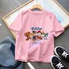 New PAW Patrol Children's Cotton Short-Sleeved Boys' Sports Shirt Girls' Casual Top Cartoon Print Summer T-Shirt Cartoon Print