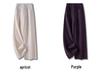2025 Spring & Autumn Women's Purple High-Waisted Wide-Leg Pants: Loose Drape, Popular Straight-Leg Fit
