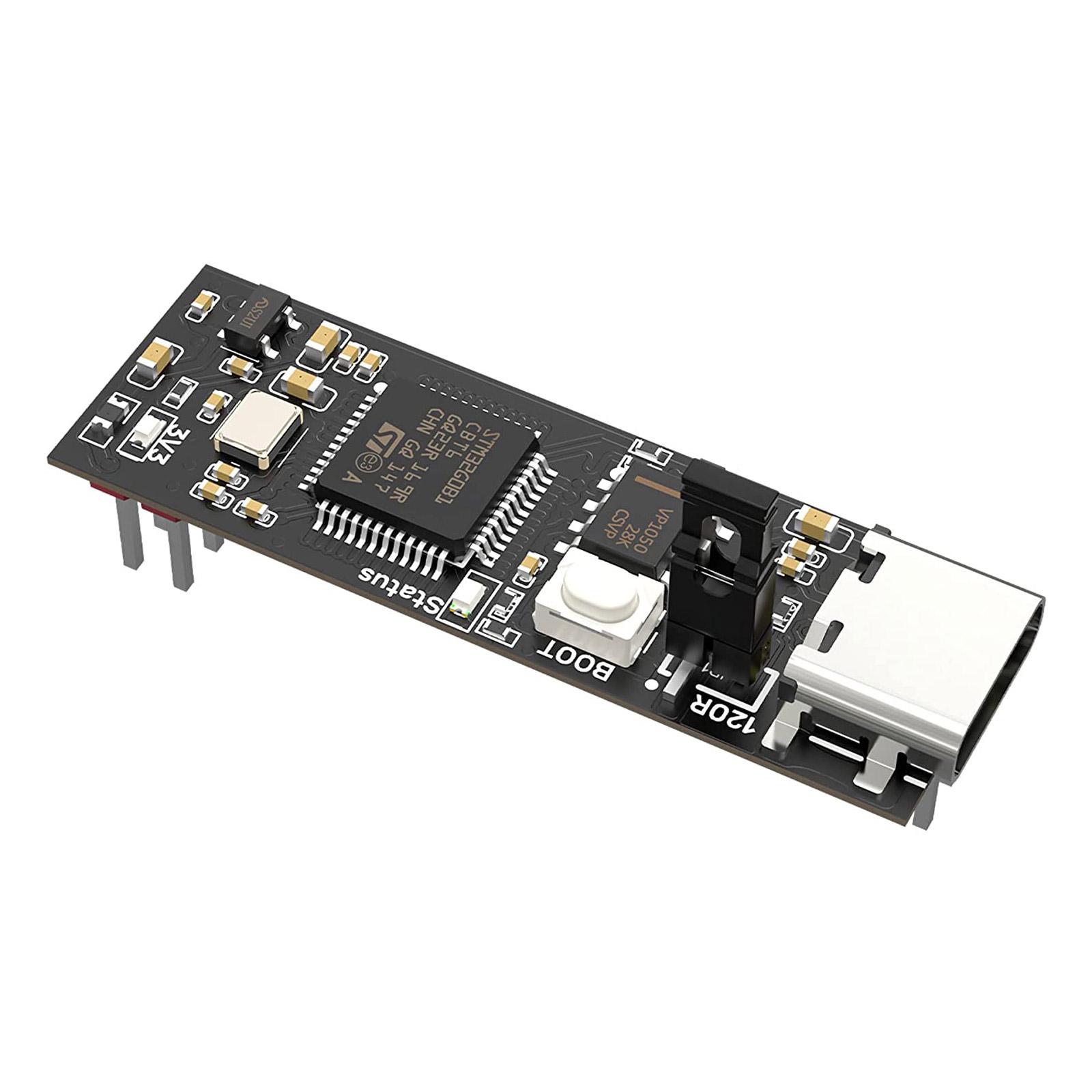 

Модуль U2C V1.0 — основной элемент управления 32-битного ARM Cortex-M0+серии STM32G0B1CBT6 для BIGTREETECH-Pi V1.2 с поддержкой CAN-шины
