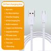 Cable de datos de alta tenacidad, antienrollamiento, salida estable, 12 V, 6 A, 1 metro, cable de datos USB/Tipo C para Xiaomi, Huawei, OPPO y Android