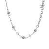 Zircon Star Men's Necklace, Niche Minimalist Design Jewelry, Women's Fashionable Versatile Light Luxury High-end Accessory