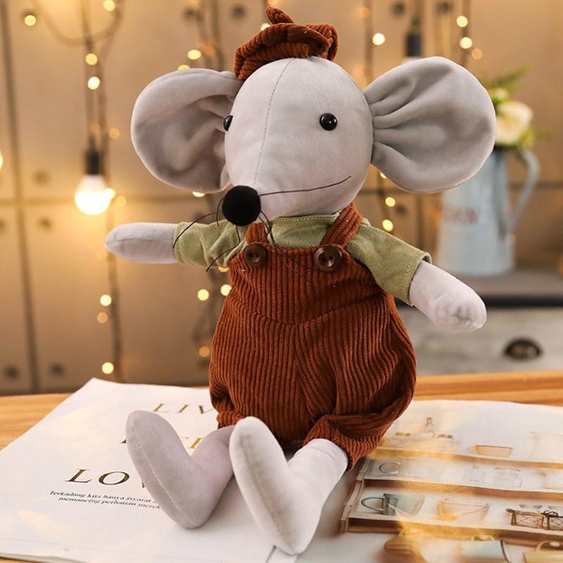 42 cm Peluche Carini di Topo Bambole Topo Animali Vestite Adorabilmente Peluche Morbido Regali di Compleanno per Bambini 1 Pezzo Regalo di Natale