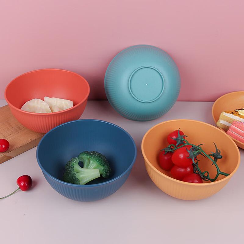 ZISIZ Creative Anti-Scald Plastic Rice Bowl