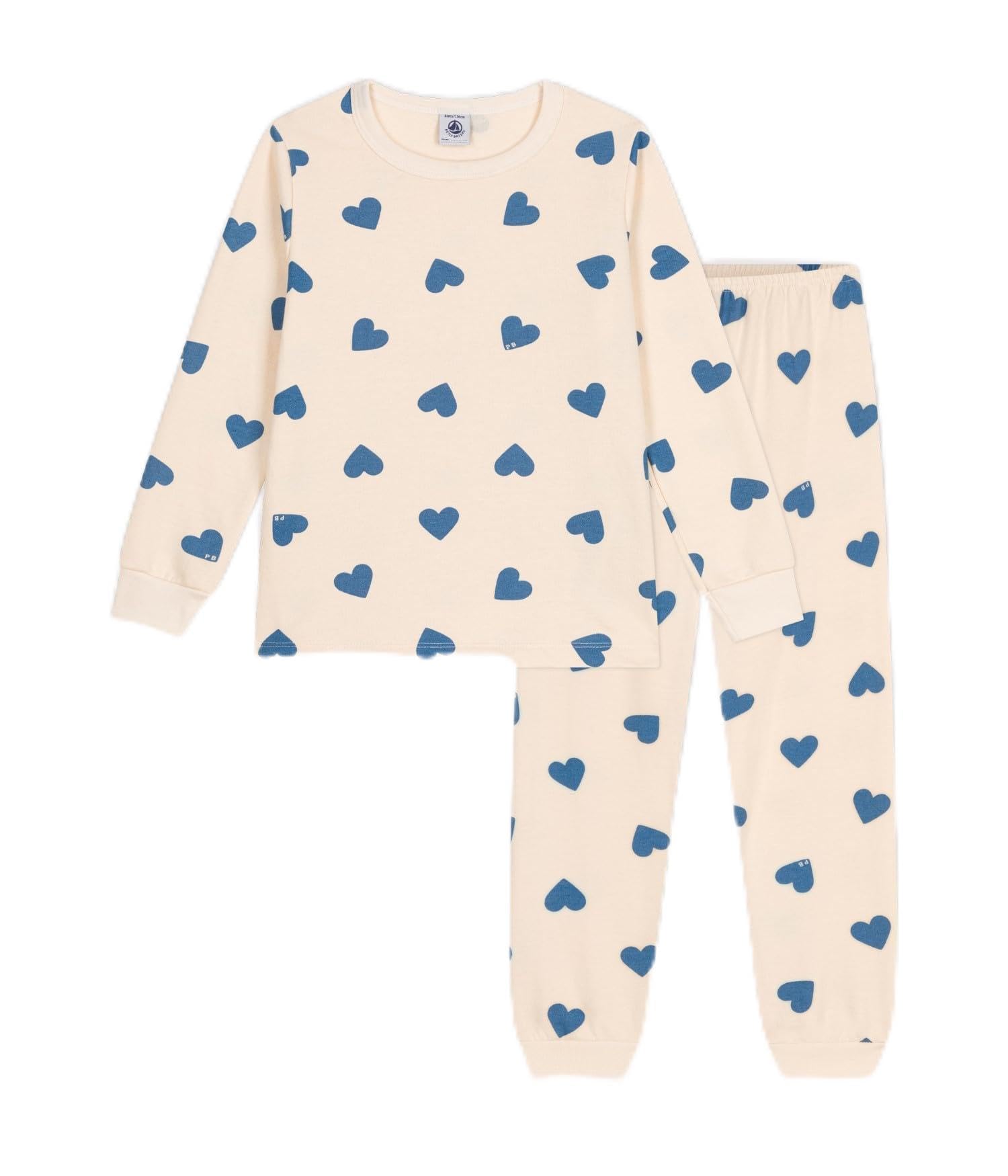

Пижама свитшот с длинным рукавом A0BDAB Молочный 12 лет 152см [Petit Bateau] белый/синий