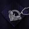European and American Fashion Titanium Steel Viking Eagle Necklace Men's Cast Retro Pendant