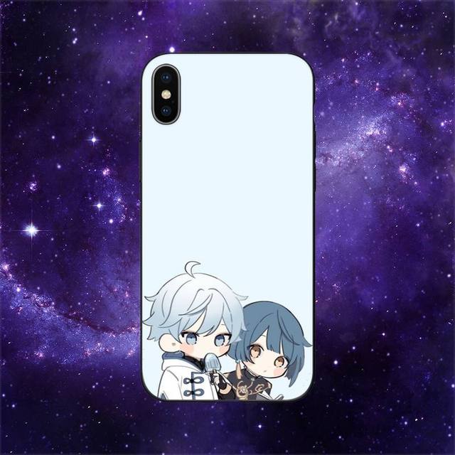 

Xingqiu X Chongyun Genshin Impact чехол для телефона Iphone 11 12 Mini 13 14 Pro Xs Max X 8 7 6s Plus 5 Se Xr Shell iPhone11PRO