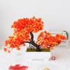 Mini Potted Grass Bonsai: Cherry Snowball Home Decor Ornament