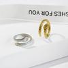 18K Gold-Plated Long Snake-Shaped Titanium Steel Ring Female, Hip-Hop Punk Style Opening Adjustable Ring