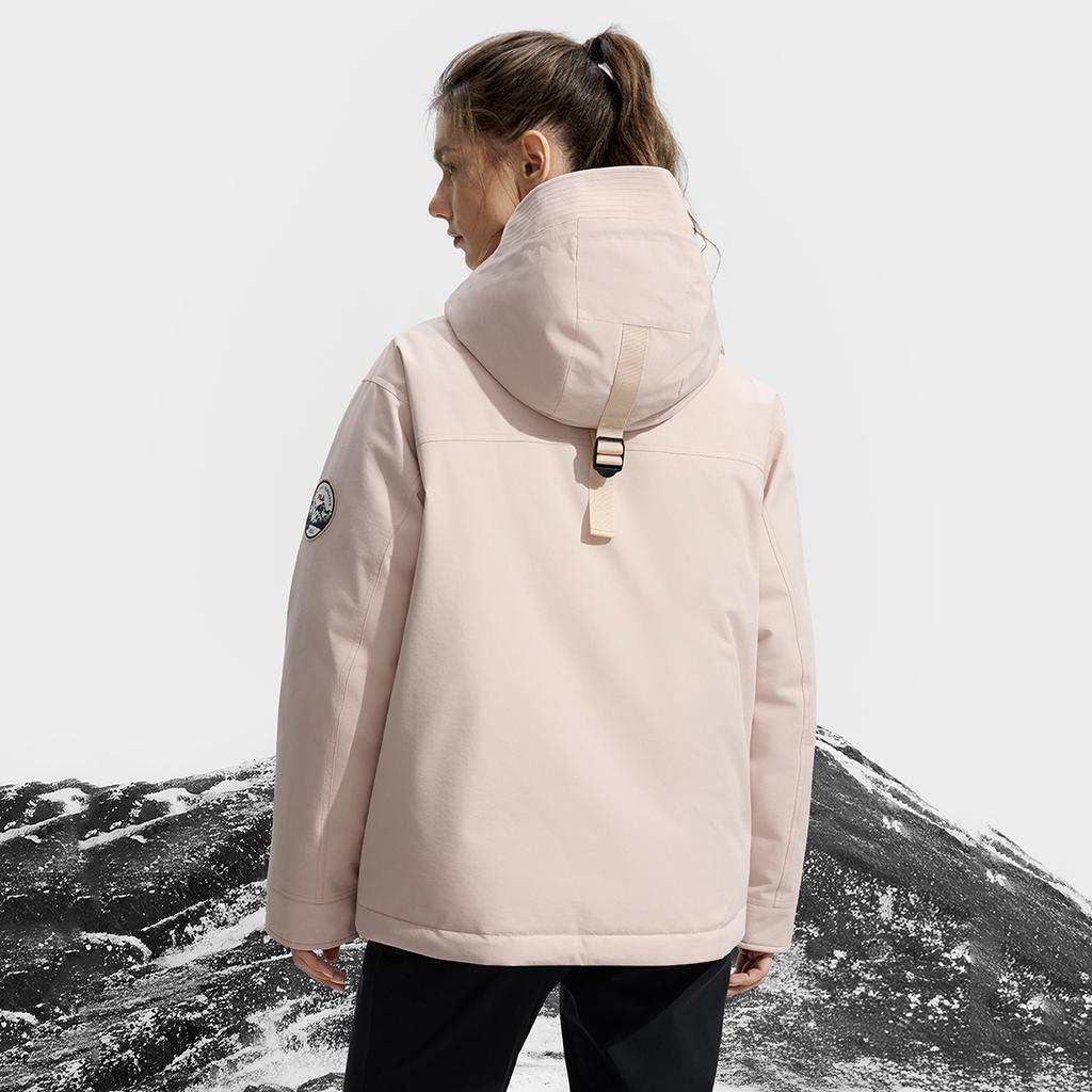 Fila Fitness Minimalist Fashion Versatile Casual Loose Hooded Down Jacket Women Outerwear A51W541902FPK