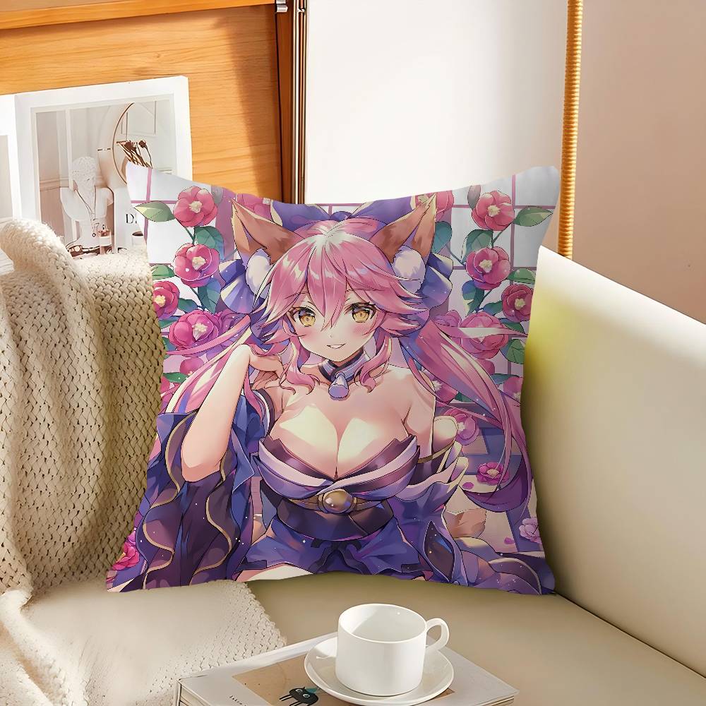 T-Tamamo No Mae Cushion Cover Inches Farmhouse Decor Home Throw Pillow Covers For Couch Decorations