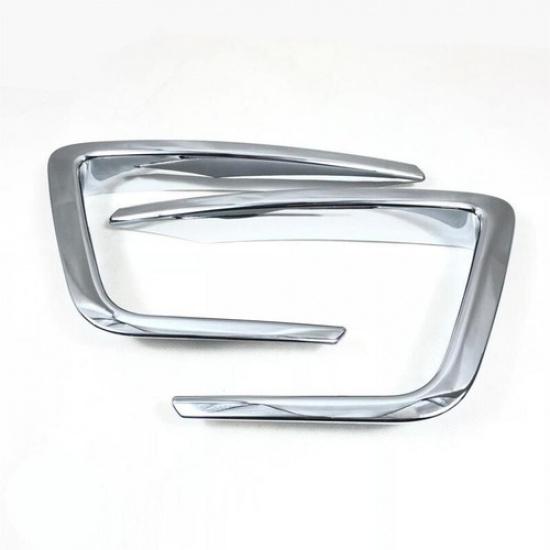 Chrome Front Fog Light Eyelid Lid Cover Trim For 2018- Ford Expedition 2pcs