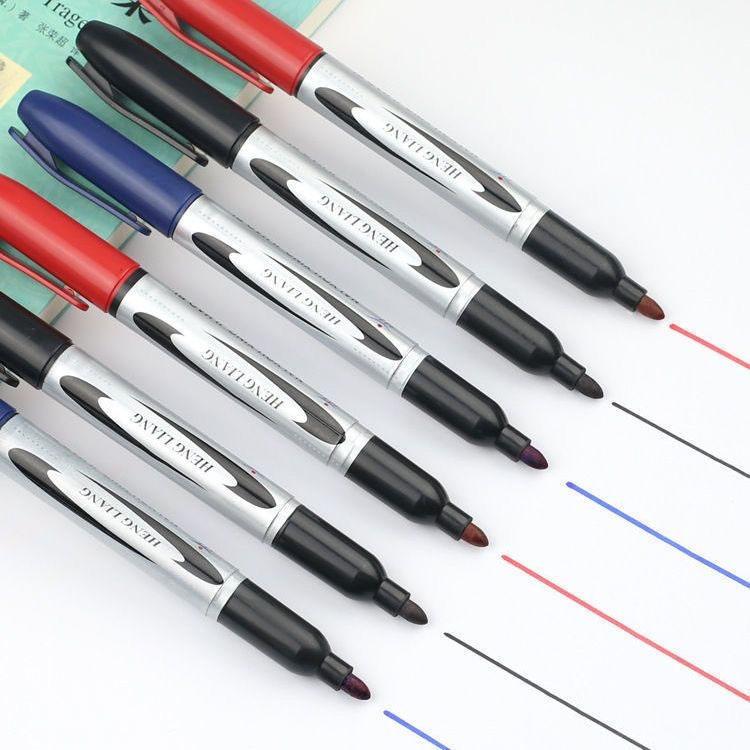 5/10pcs Permanent Markers - Quick Dry, Waterproof, Large Capacity Industrial Markers for Shipping, Labeling, Whiteboards & Outlining