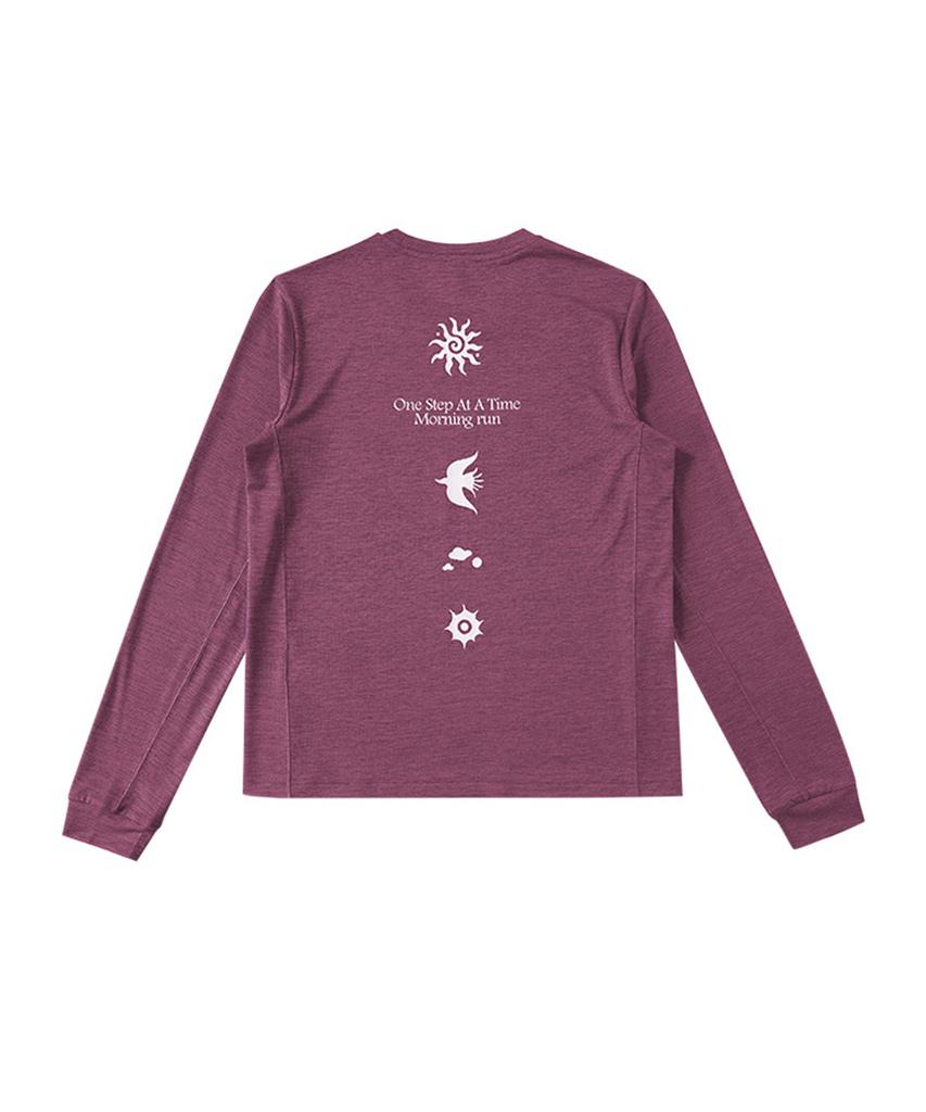 Beoteunseoul [Womens] Airlight Back Graphic Morning Run Long Sleeve (7 Colors)
