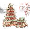 Chinese-Style 3D DIY Wooden Villa Model Kit