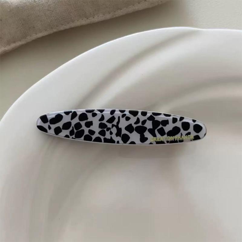 French Style Hair Clip For Women Retro Simple Oval Acetic Acid Barrettes Elegant Girls Hair Clip Exquisite Hair Accessories