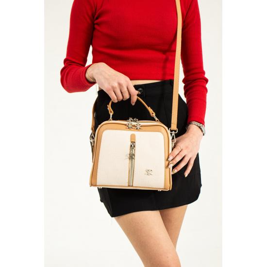 Taschen und Koffer Tara Red Kamel Damen Schultertasche und Tasche 20x24 Größe