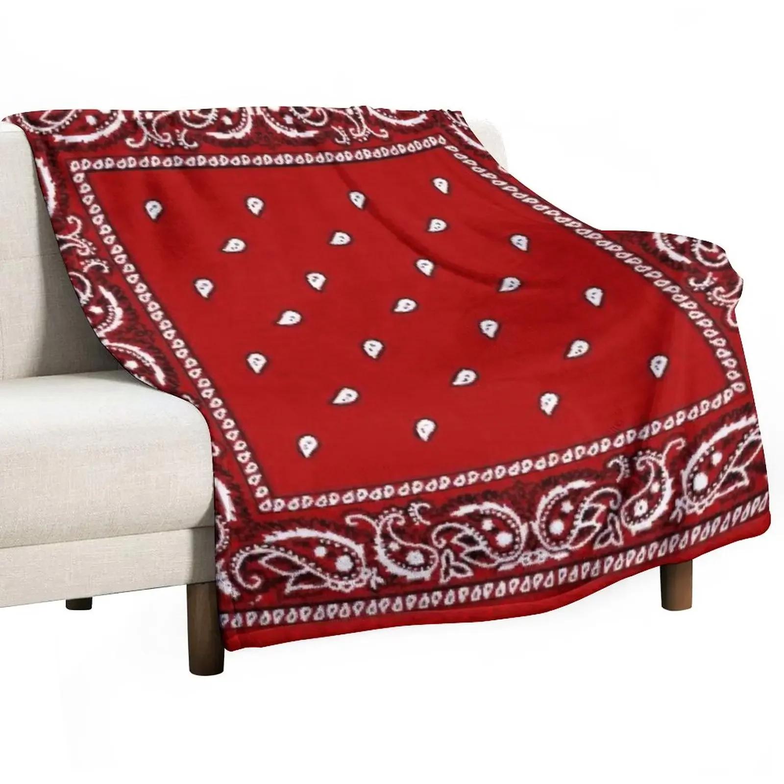 Red bandana Throw Blanket Sofa Blankets Blankets For Sofas Kid S Blanket Fluffy Soft Blankets blankets for beds 75X95CM