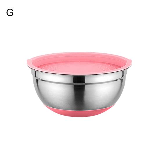 Μπολ ανάμειξης με Σετ καπακιού Μεγάλης χωρητικότητας Αντιολισθητική κάτω στιλβωμένη επιφάνεια Εύκολη στο καθάρισμα Μπολ Σαλάτα Κουζίνα Οργανωτής αποθήκευσης τροφίμων