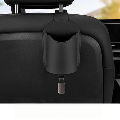 Car Seat Back Hook Organizer with Side Mount Phone Storage and Cup Holder Providing Convenient and Secure Vehicle Organization