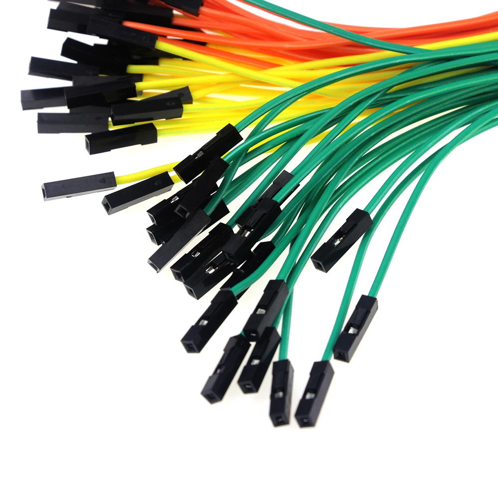 30pcs DIY Electronic Kit Breadboard Dupont Cable 20cm 2.54mm Line Male To  Female Dupont Jumper Wire Cable 1P Connector