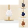 Adorable Cute Bear Plush Toy Keychain Soft Short Fur Hanging Doll For Bags