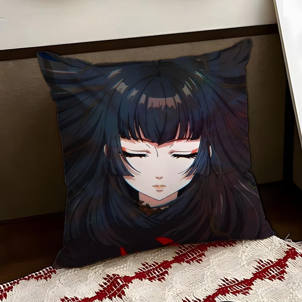 UUndead Girl Murder FFarce Cushion Cover Reversible Soft Durable Pillow Cover Home  Car MultiScene Use for Daily Comfort