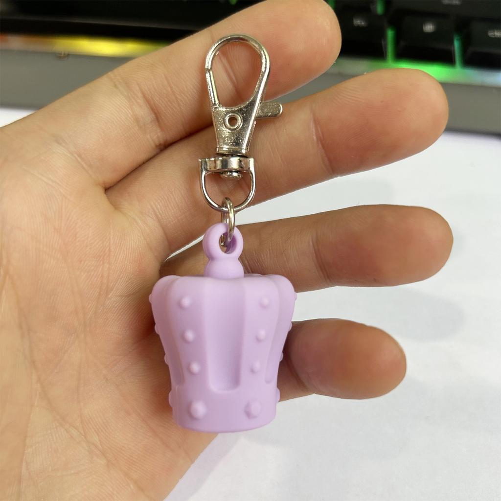 Initial Letter Keychain Caps for Lip Balm Replacement Cover Stylish Key Holder Practical Present for Women and Girls