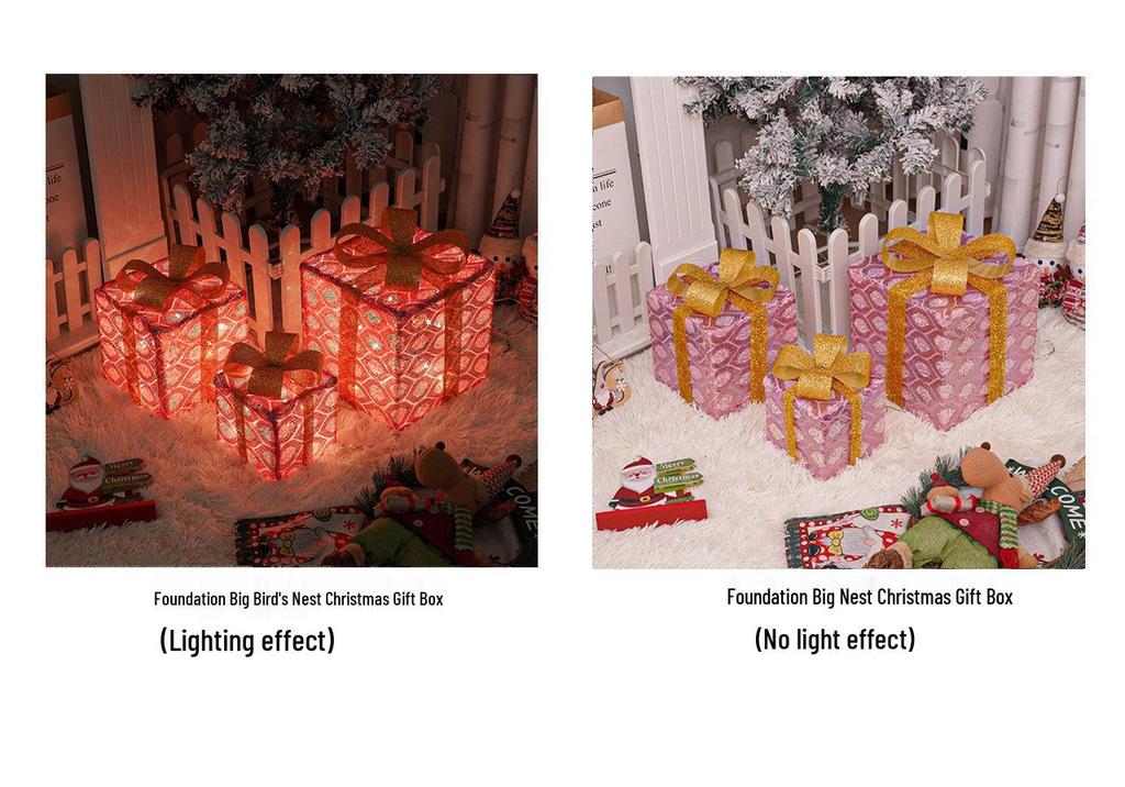 Christmas LED String Lights Gift Set: 3-Piece Decoration for Festive Party Atmosphere