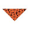 Cute Pet Halloween Bandana Pumpkin Print Ghost Pattern Dog Triangle Scarf Lightweight Washable Cat Saliva Towel Spooky Night