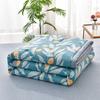 Simple Modern Air Condition Thin Blanket Summer Quilt Cotton Fluffy Plaid Blanket On The Bed Comfortable Comforter
