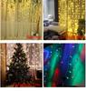 3x3/9x3/12x2m LED Curtain Light String 220V Holiday Curtain Garland Lights Indoor Outdoor Room Christmas Decoration Fairy Lights