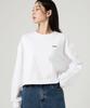 Eiwaioseutyudio Logo Crop Sweatshirt_Ivory