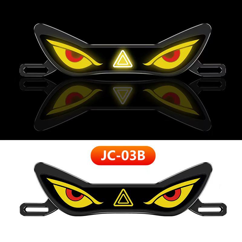 Devil's Eye Universal Motorcycle License Plate Light – Anti-Tailgating Dynamic Expression