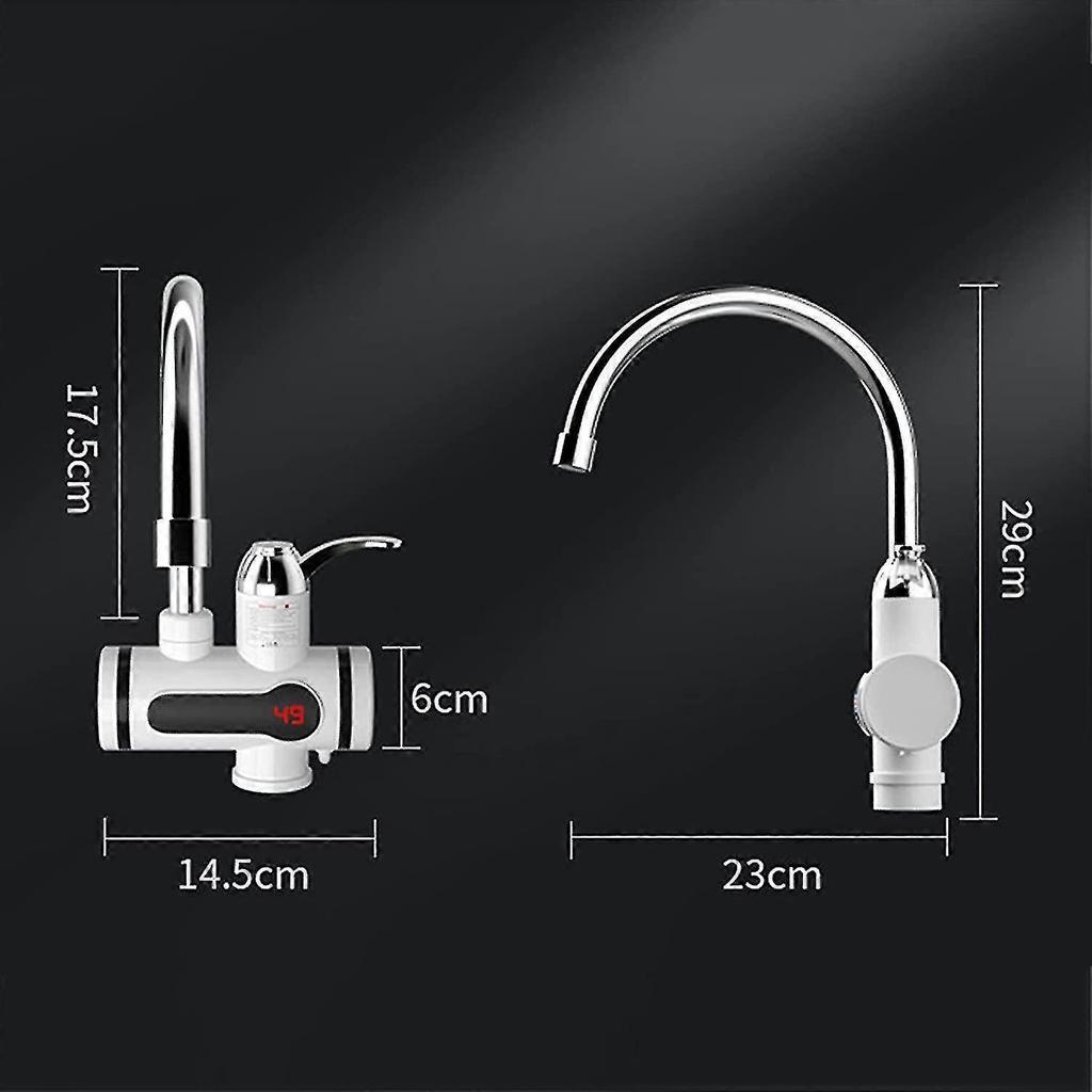 Electric Water Heater Led Digital Tankless Hot Water Faucet Bathroom Kitchen Water Heating Tap 360 Degrees Rotate Cold And Hot Water Mixer Tap-sfygv