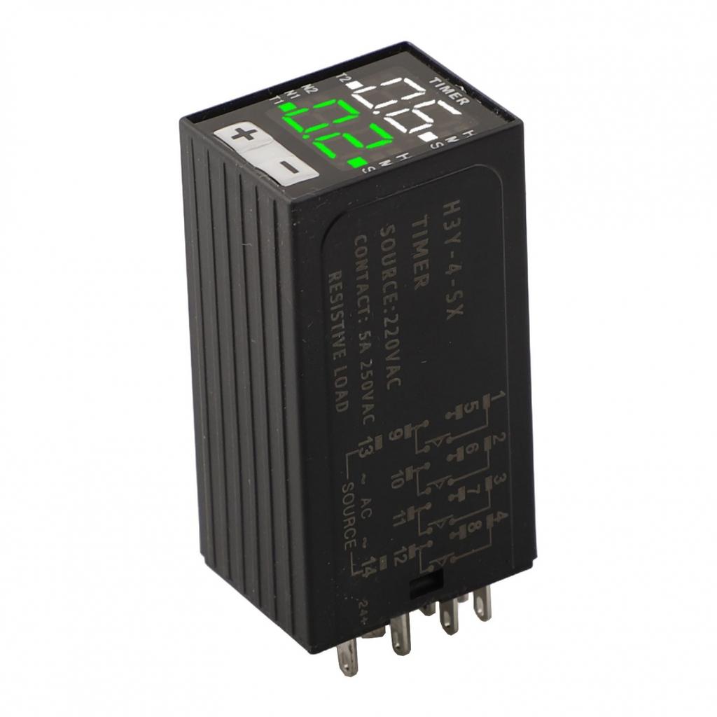 בקר השהיית הפעלה ממסר זמן V תצוגה דיגיטלית H Y