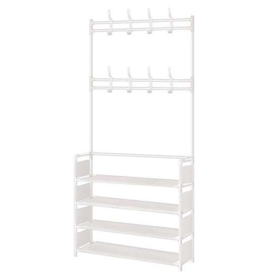 Multi-Layer Shoe Rack Doorway Clothes Hanger High Stability Simple Installation Shoes Shelf