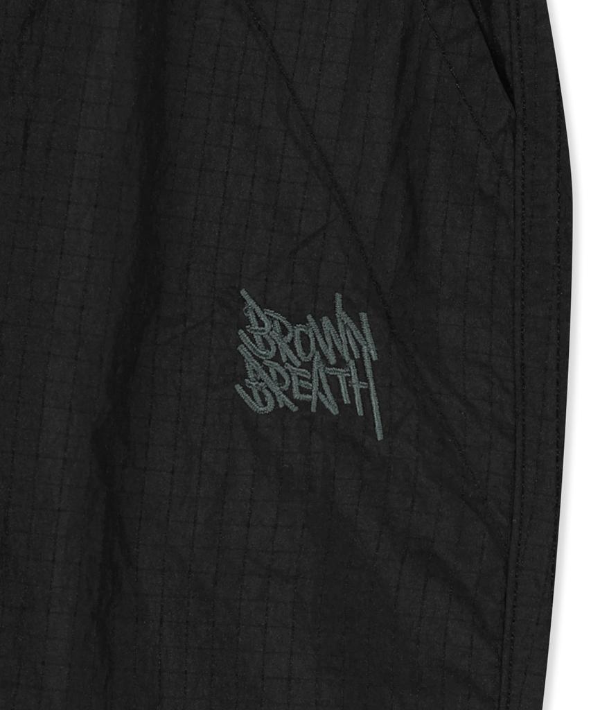 BROWNBREATH Tag Double Knee Nylon Pants - Black