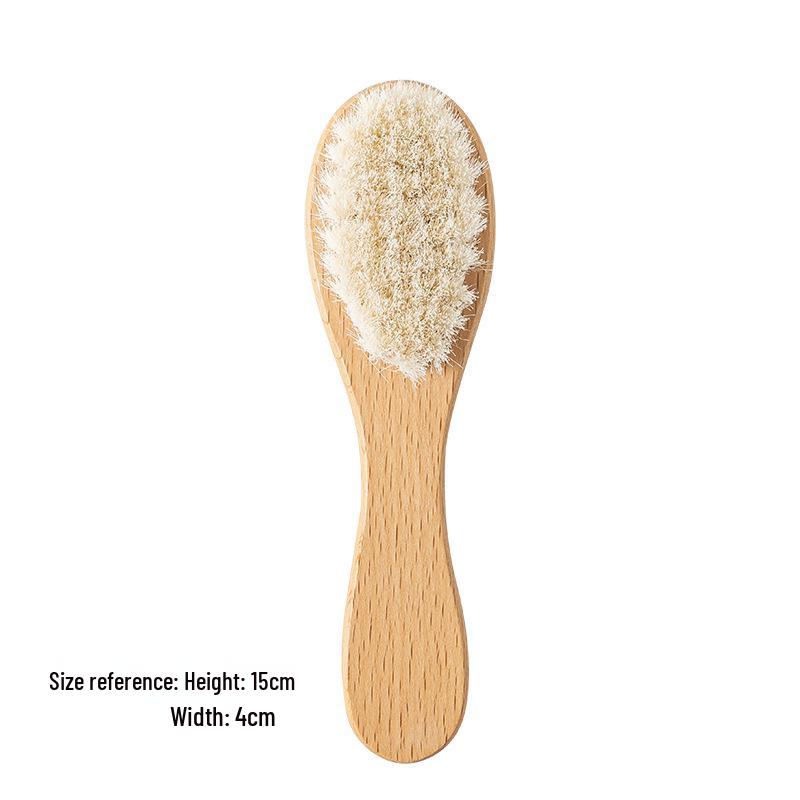 Kids' Hairdressing Set: Shampoo Cleaning Brush & Baby Massage Wool Comb