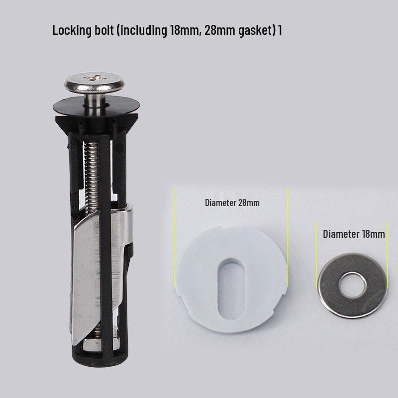 304 Edelstahl Toilettensitz-Befestigungsschrauben und Neun-Mutter-Expansionsbolzen-Kit